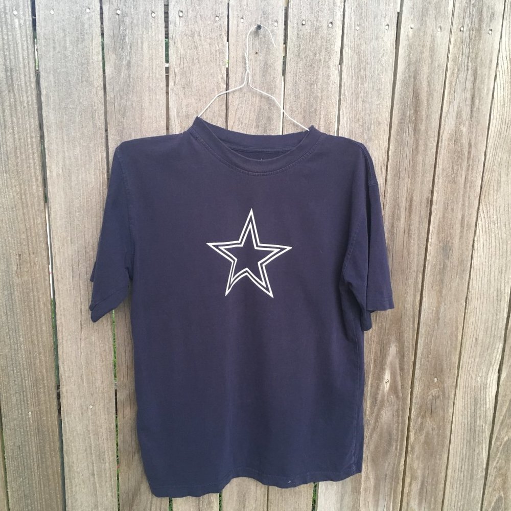 Dallas Cowboys Blue Number One Dad T-Shirt